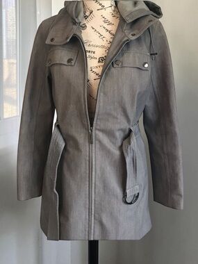 Metro by Kristen Blake Gray Trench Coat S